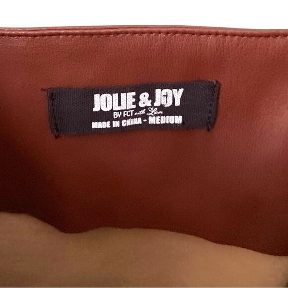 Jolie & Joy Brown Faux Leather Sleeveless Mini Dress in Size Medium - Picture 10 of 10